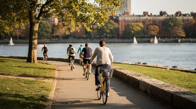 Biking Boston: Esplanade, Emerald Necklace and e-bikes to Cambridge