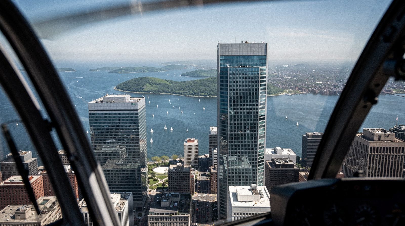 Vol en hélicoptère et survol panoramique de Boston