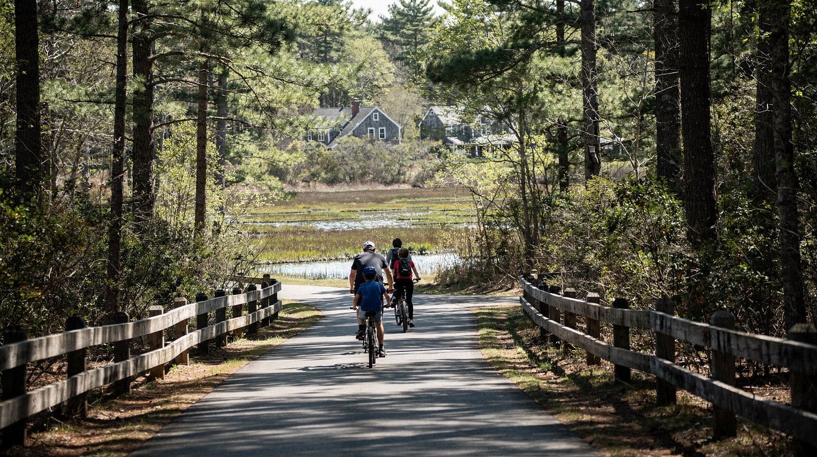 Cape Cod Rail Trail : une piste cyclable plate et ombragée à travers les villages du Cape