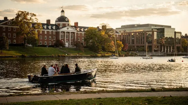Charles River cruises: campus views instead of harbor skyline